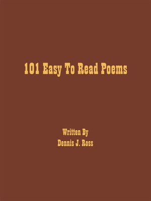 cover image of 101 Easy to Read Poems